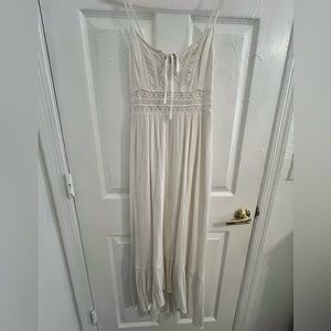 Abercrombie and Fitch white maxi dress